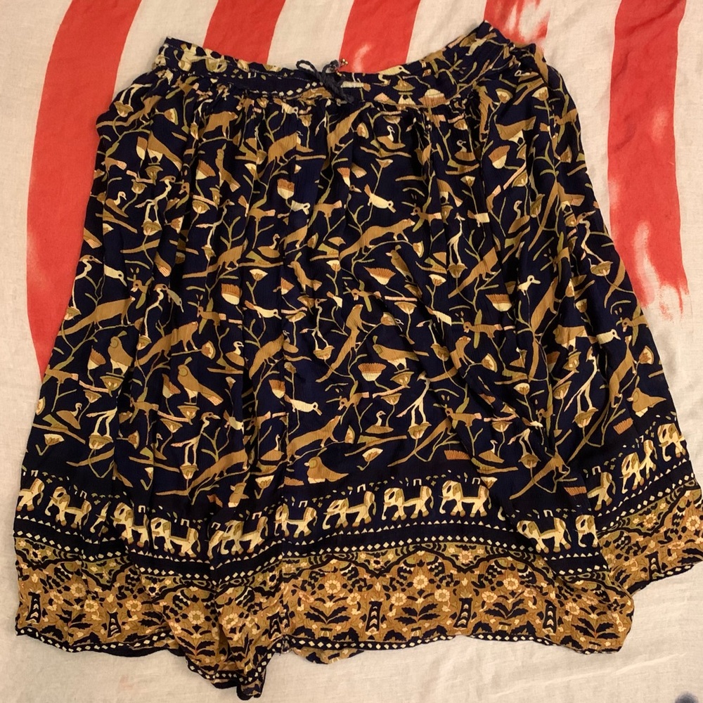 ENTOURAGE - Long Animal Print Skirt